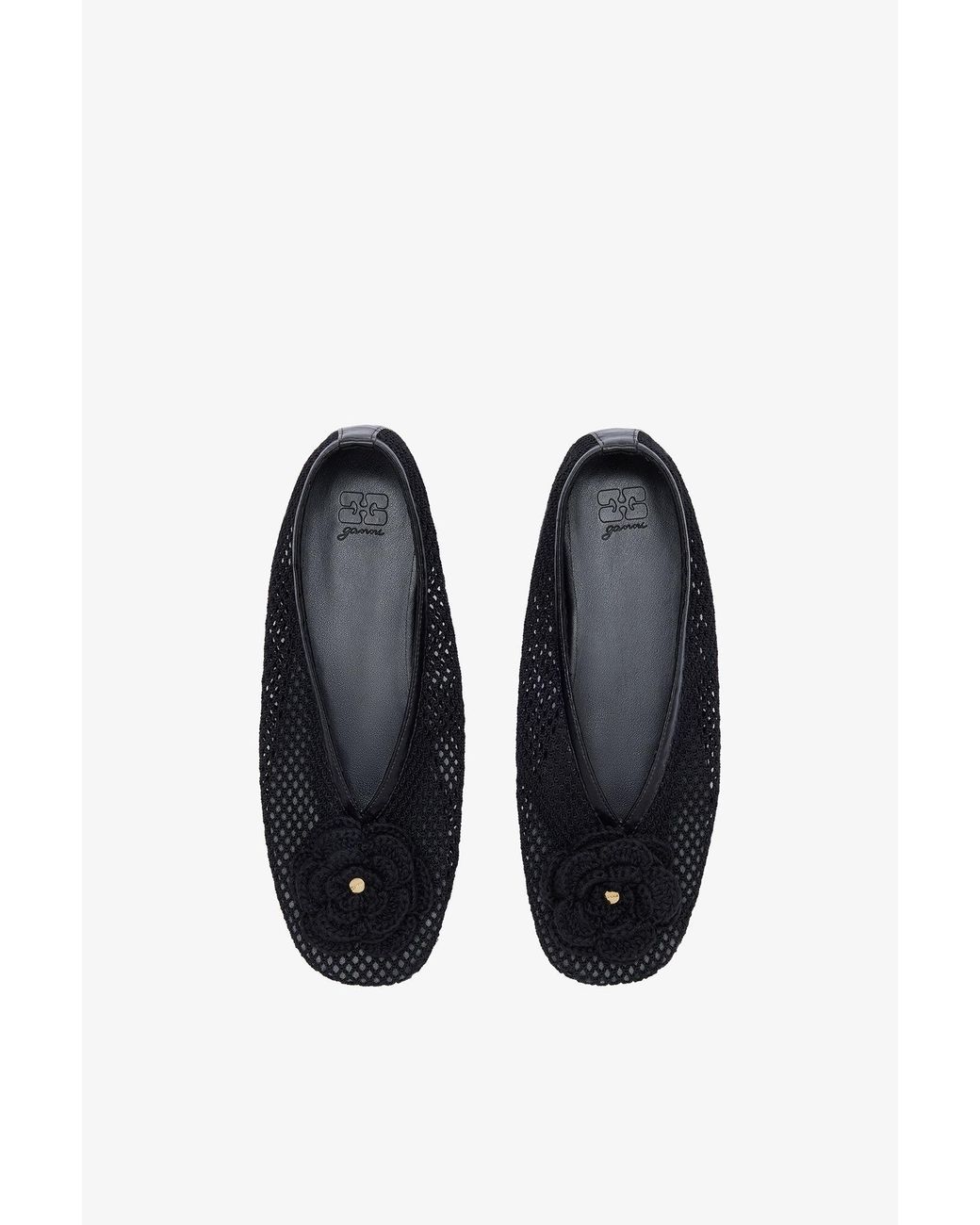 Ganni Black Jenny Ballerina
