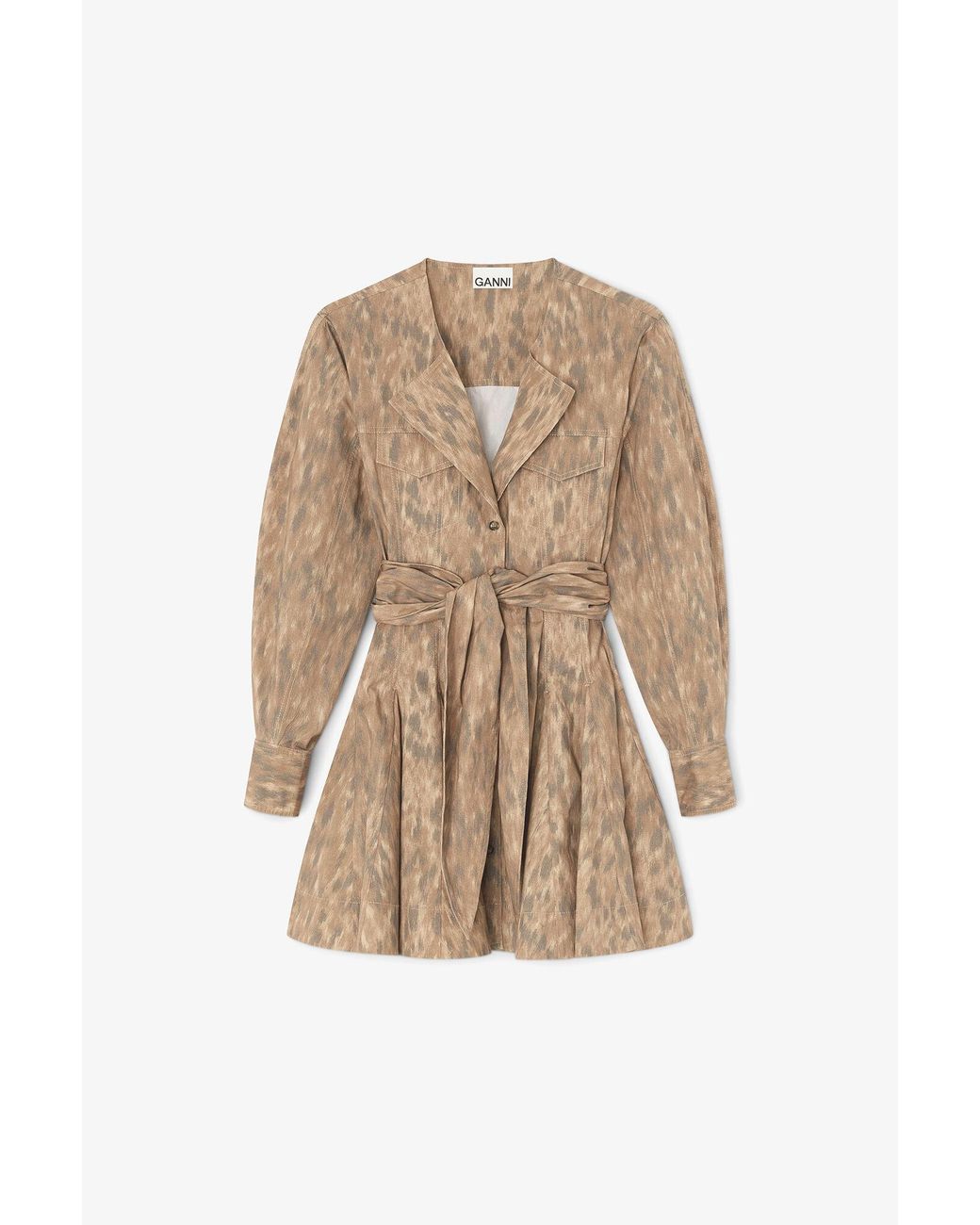 Ganni Natural Shirt Dress