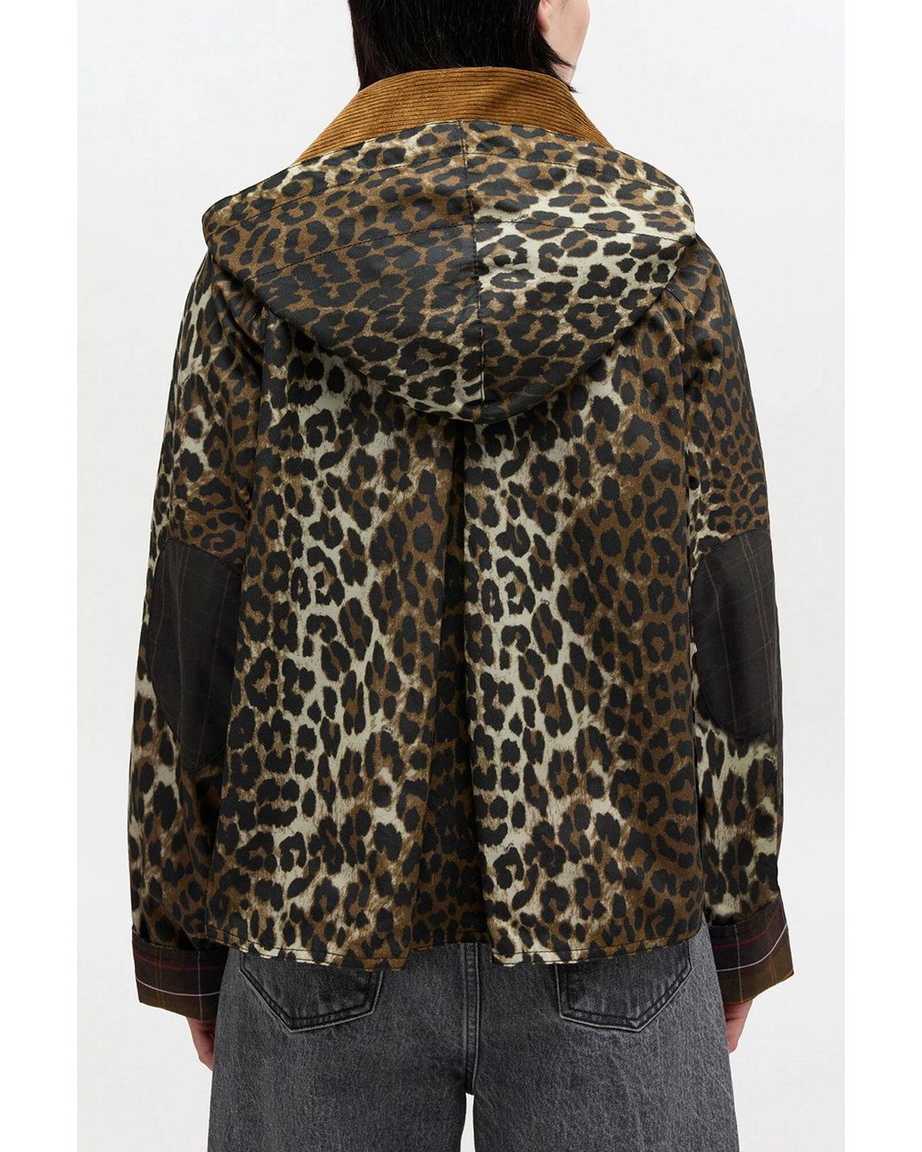 Ganni Brown X Barbour Short Wax Jacket