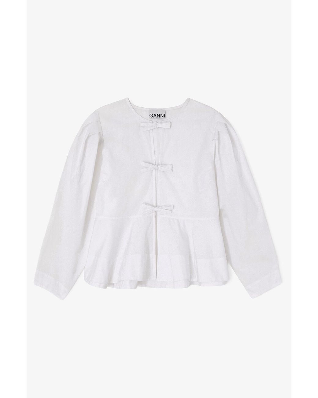 Ganni White Blouse