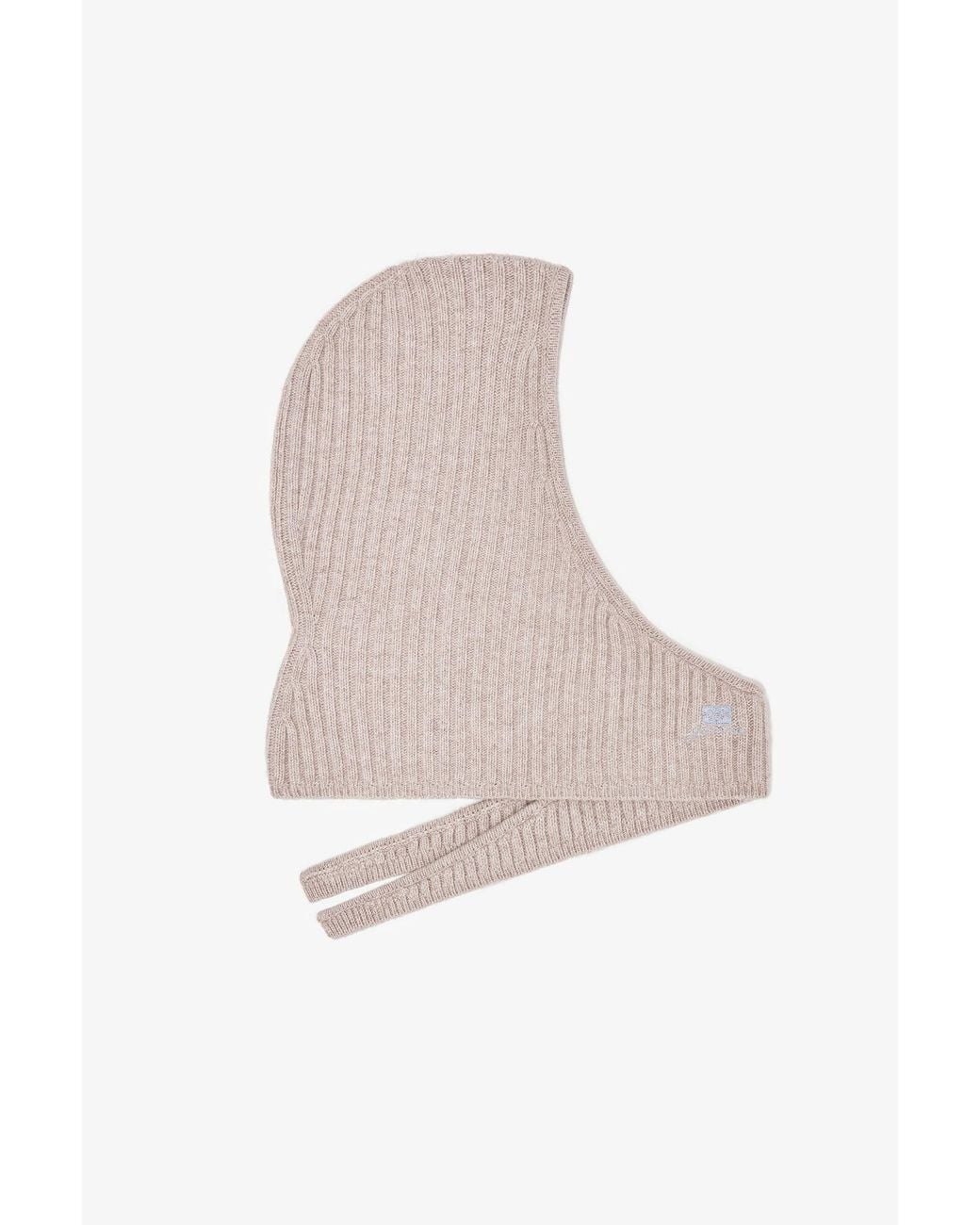 Ganni Pink Wool Mix Balaclava