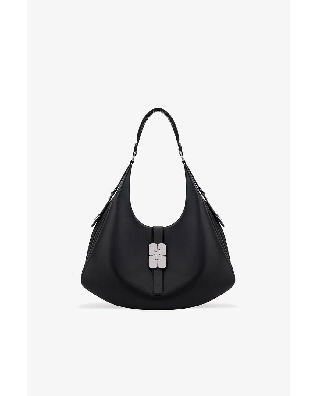 Ganni Black Large Kat Bag In