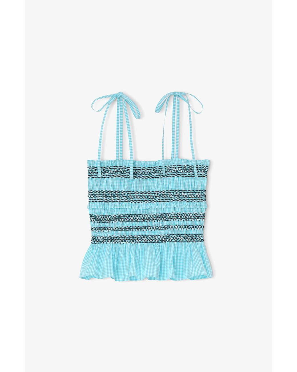 Ganni Blue Top