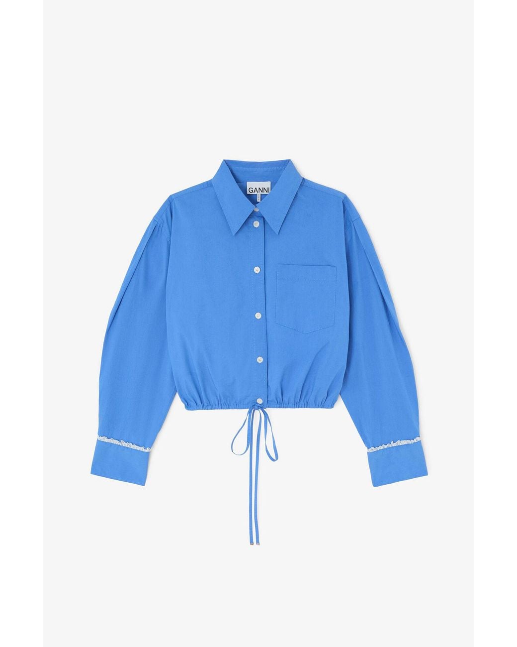 Ganni Blue Shirt
