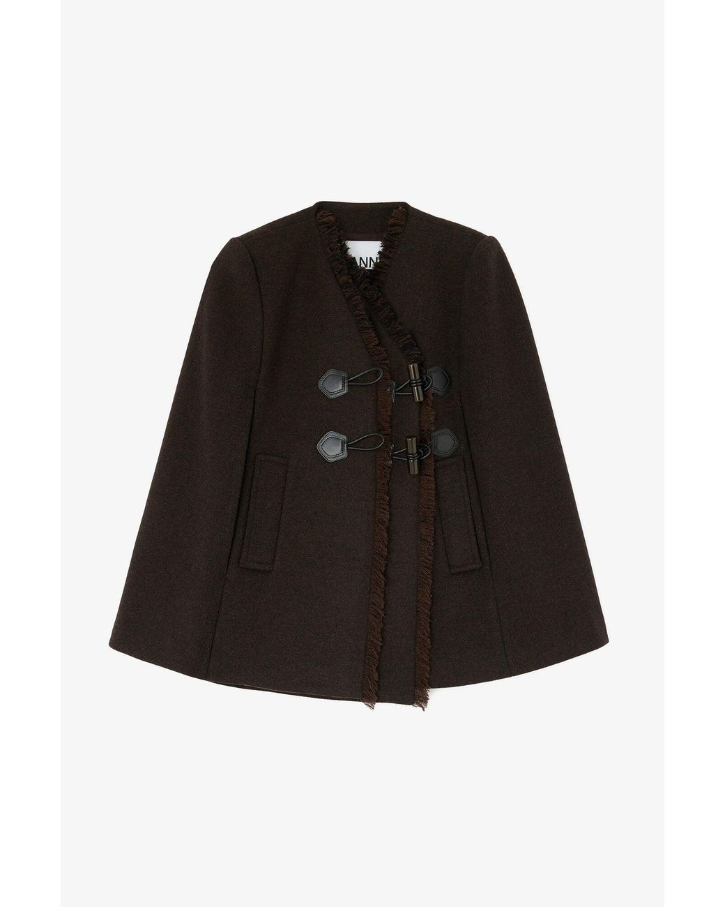 Ganni Black Cape