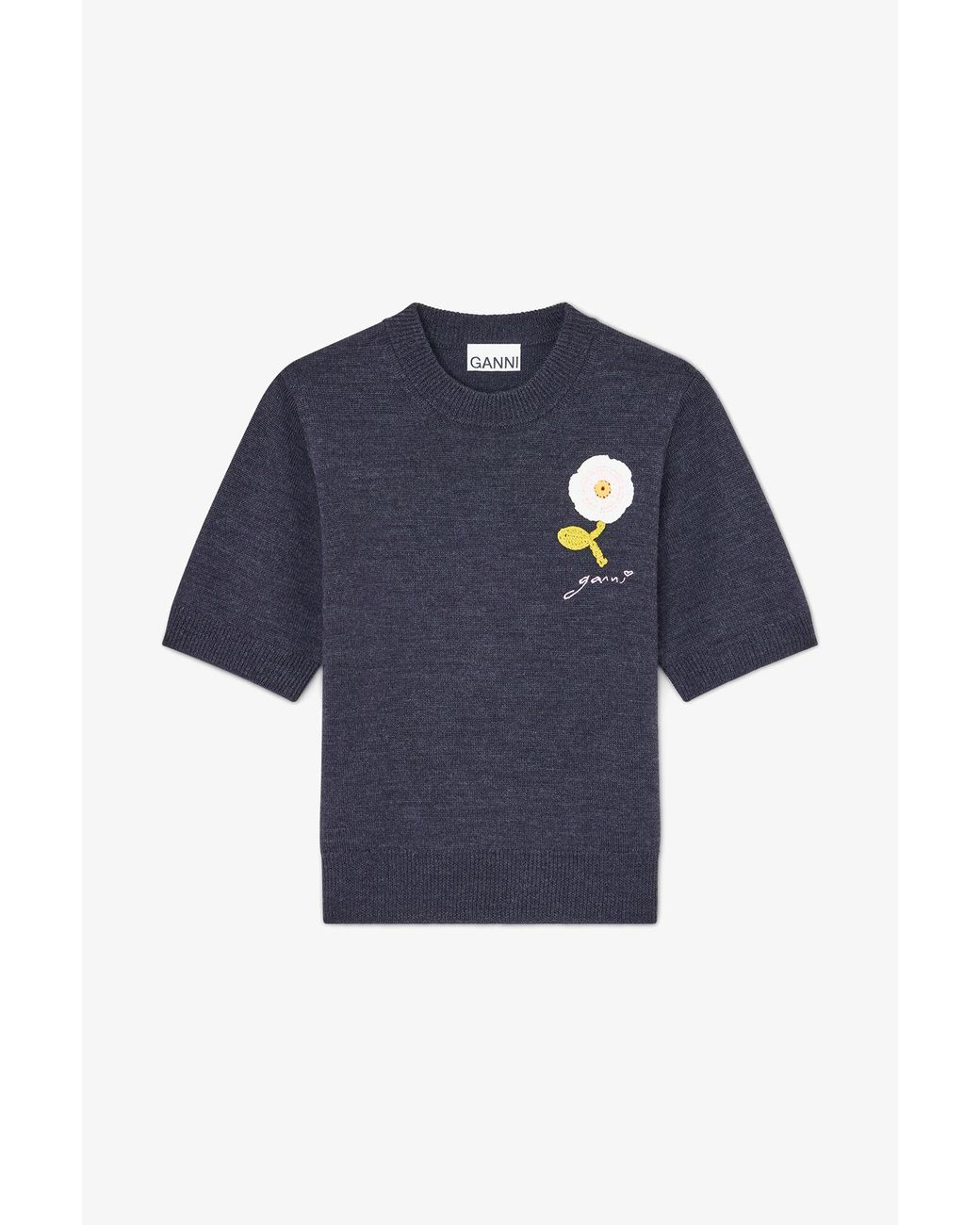 Ganni Blue Tee