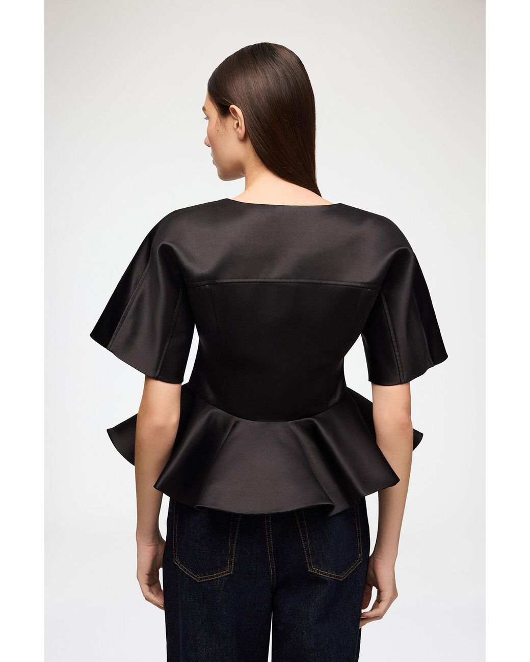 Ganni Black Blouse