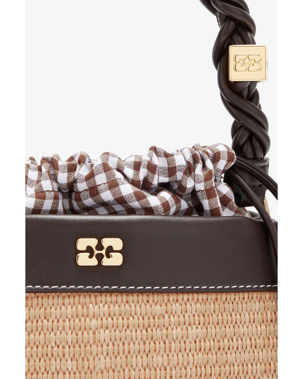 Ganni Brown Bou Bucket Bag