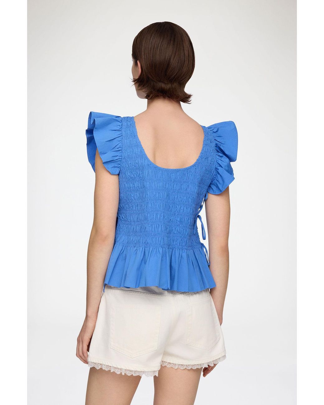 Ganni Blue Top