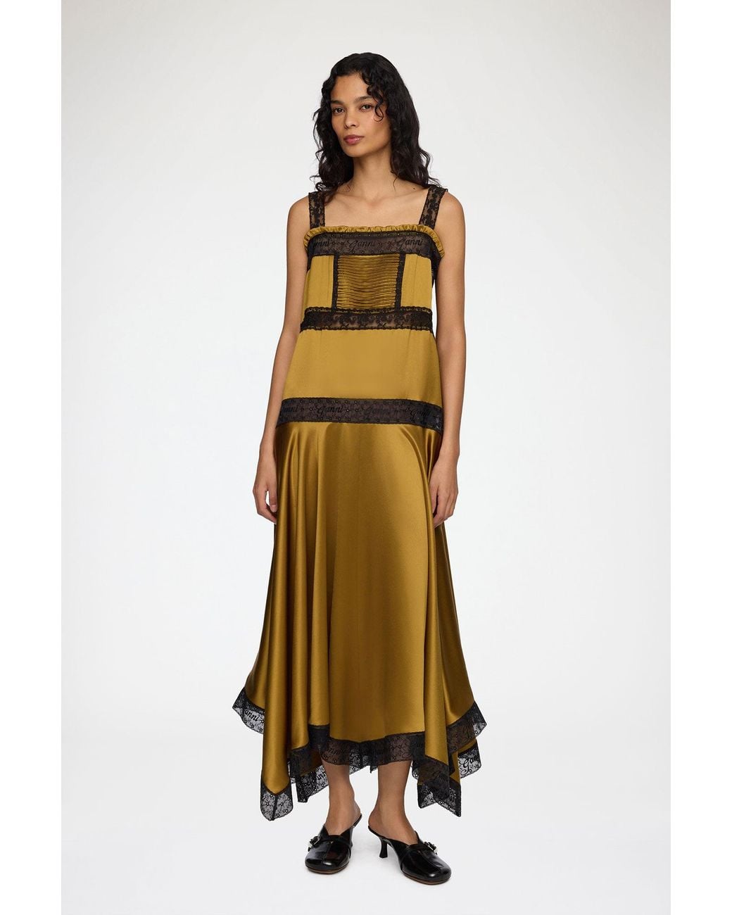 Ganni Metallic Dress