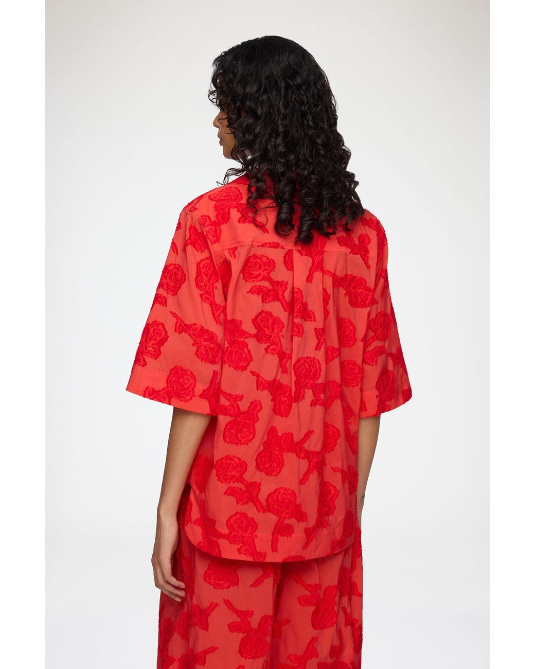Ganni Red Shirt