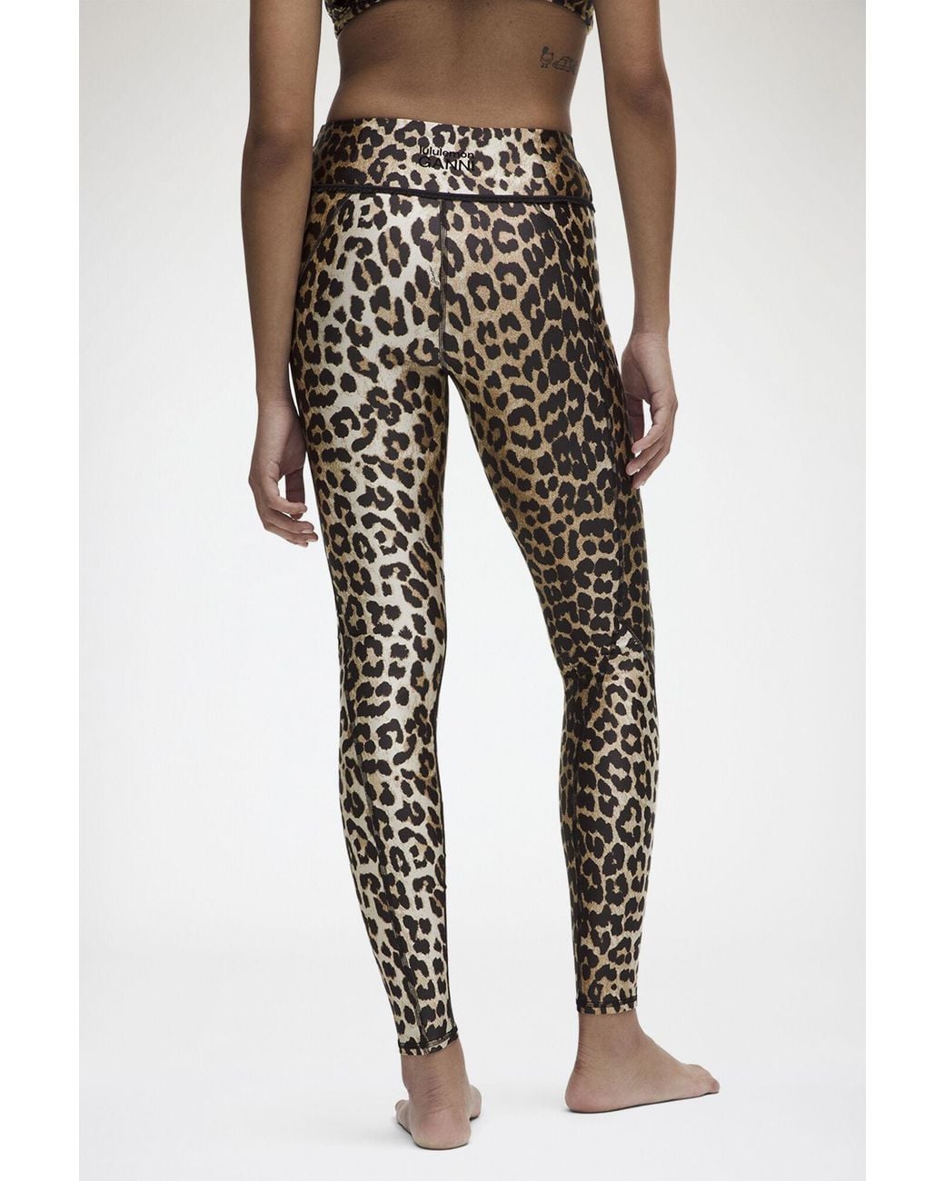 Ganni Black X Lululemon Ruffle-Trim Mr Tight