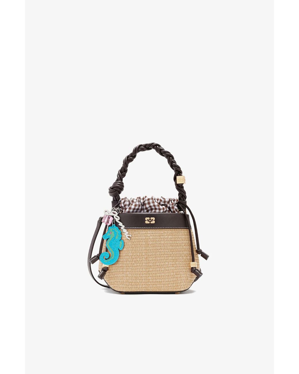 Ganni Brown Bou Bucket Bag