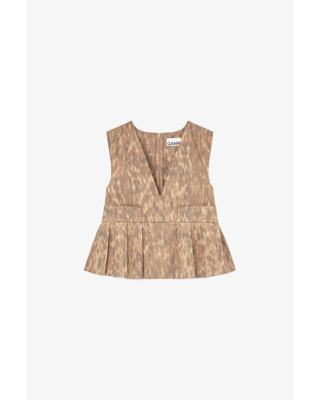 Ganni Blue Top