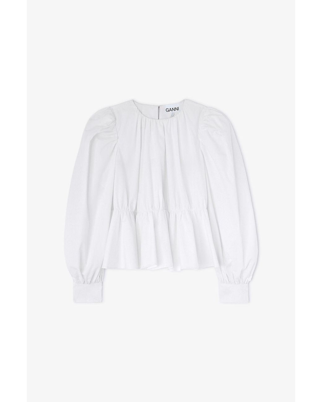 Ganni White Blouse