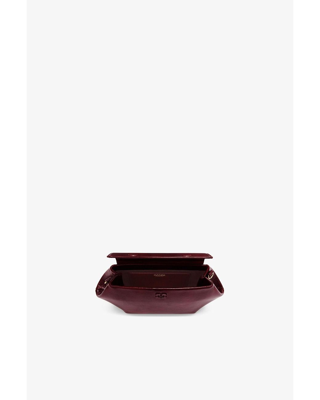 Ganni Red Bou Bag East/West