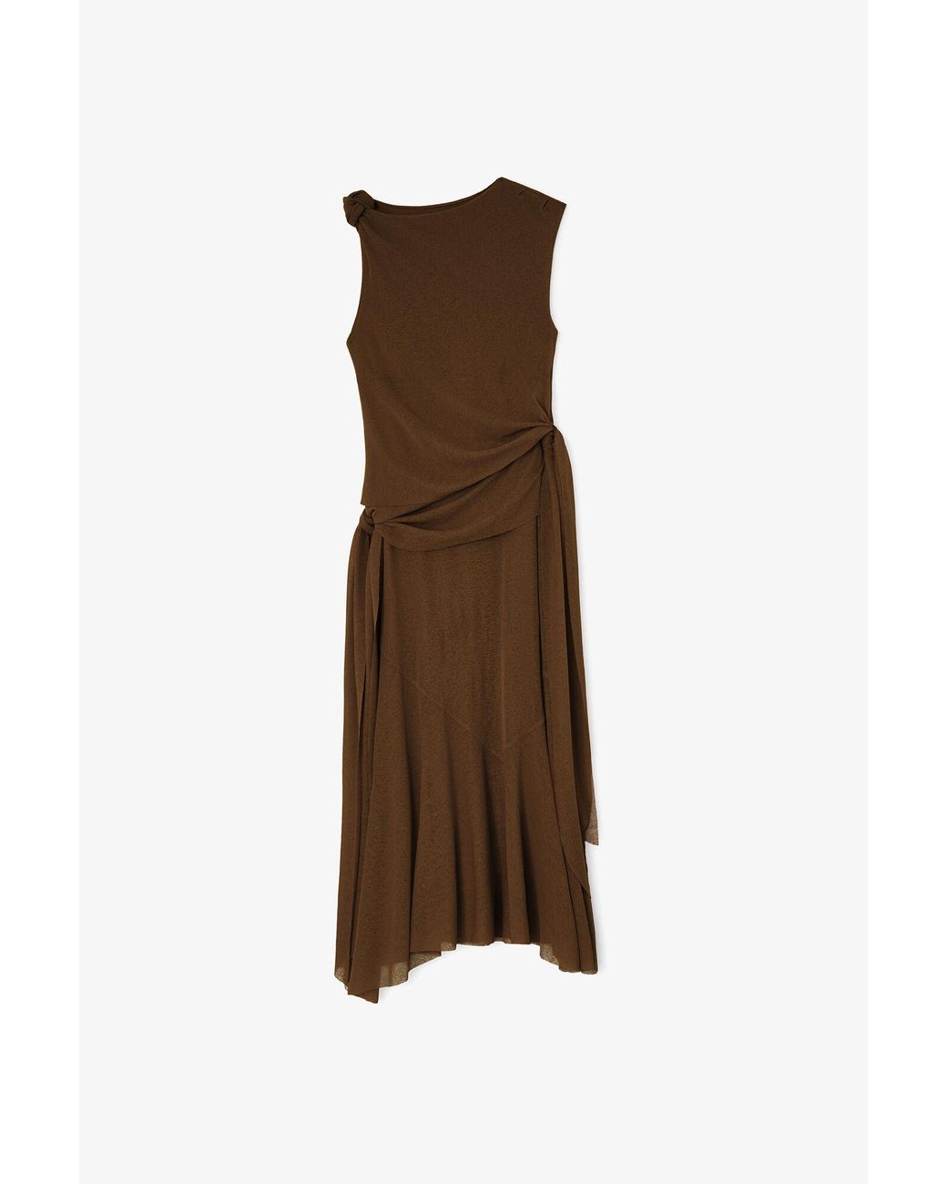 Ganni Brown Long Dress