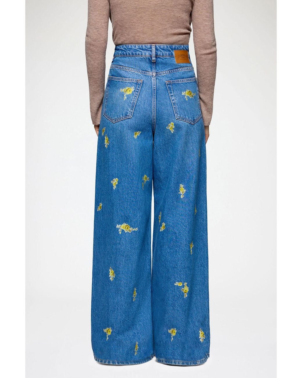 Ganni Blue Lari Jeans Wide