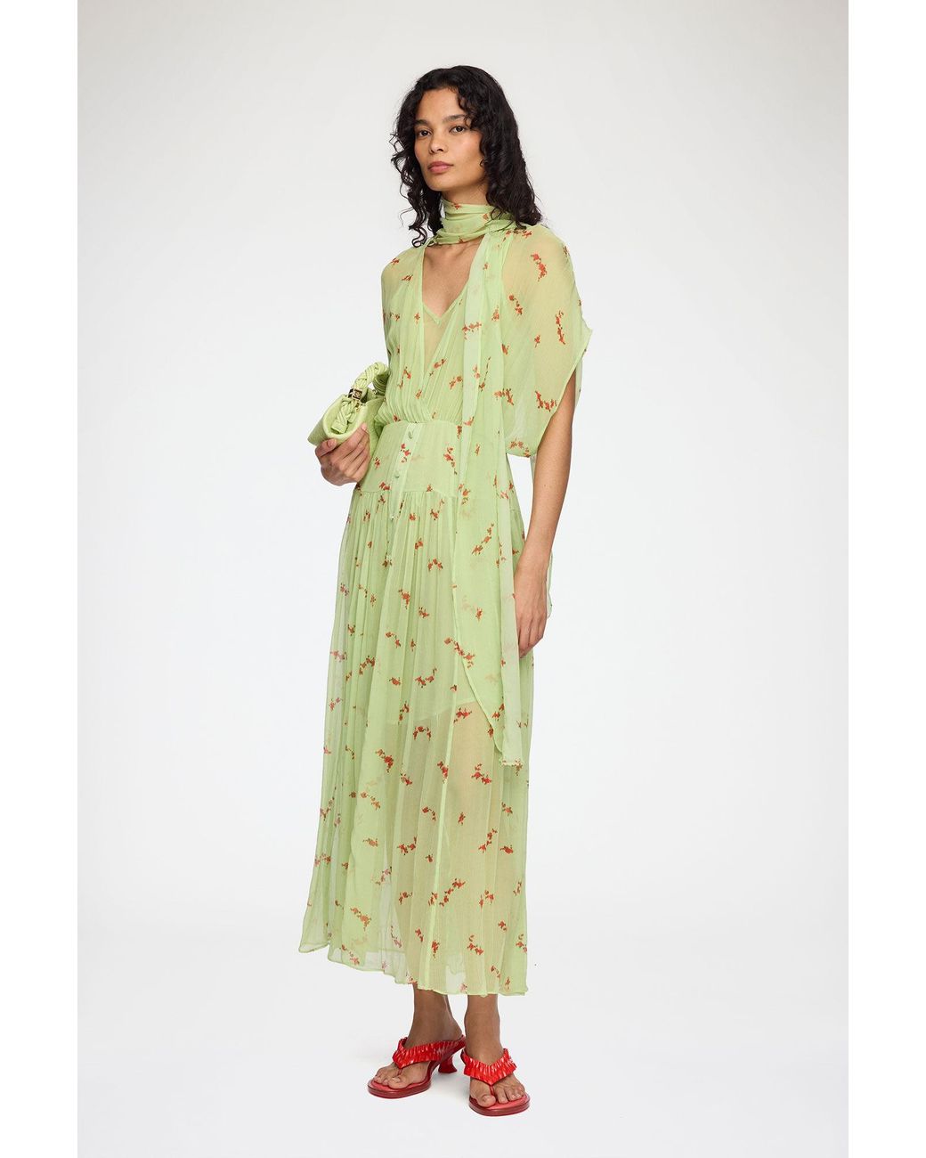 Ganni Green Dress