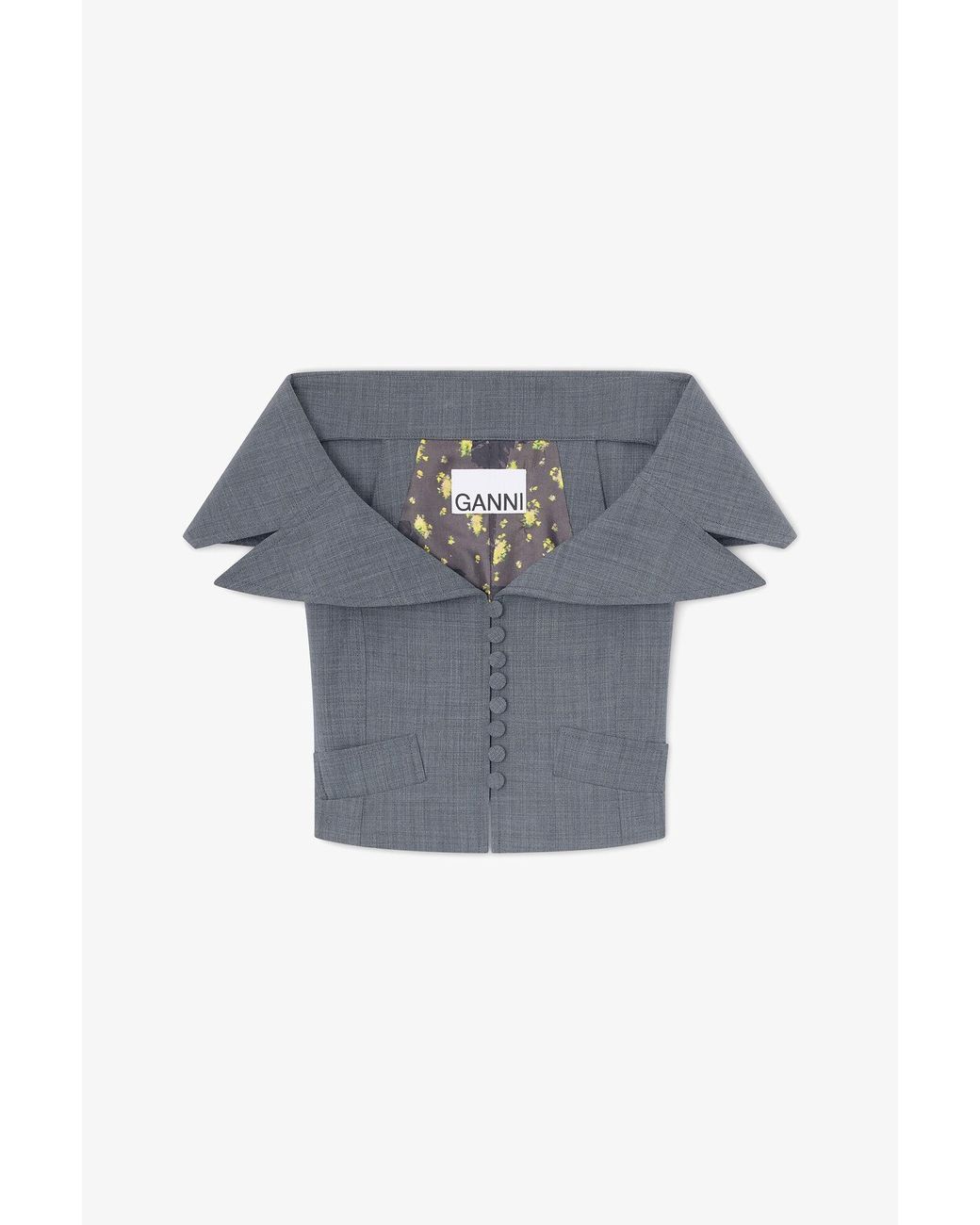 Ganni Blue Vest