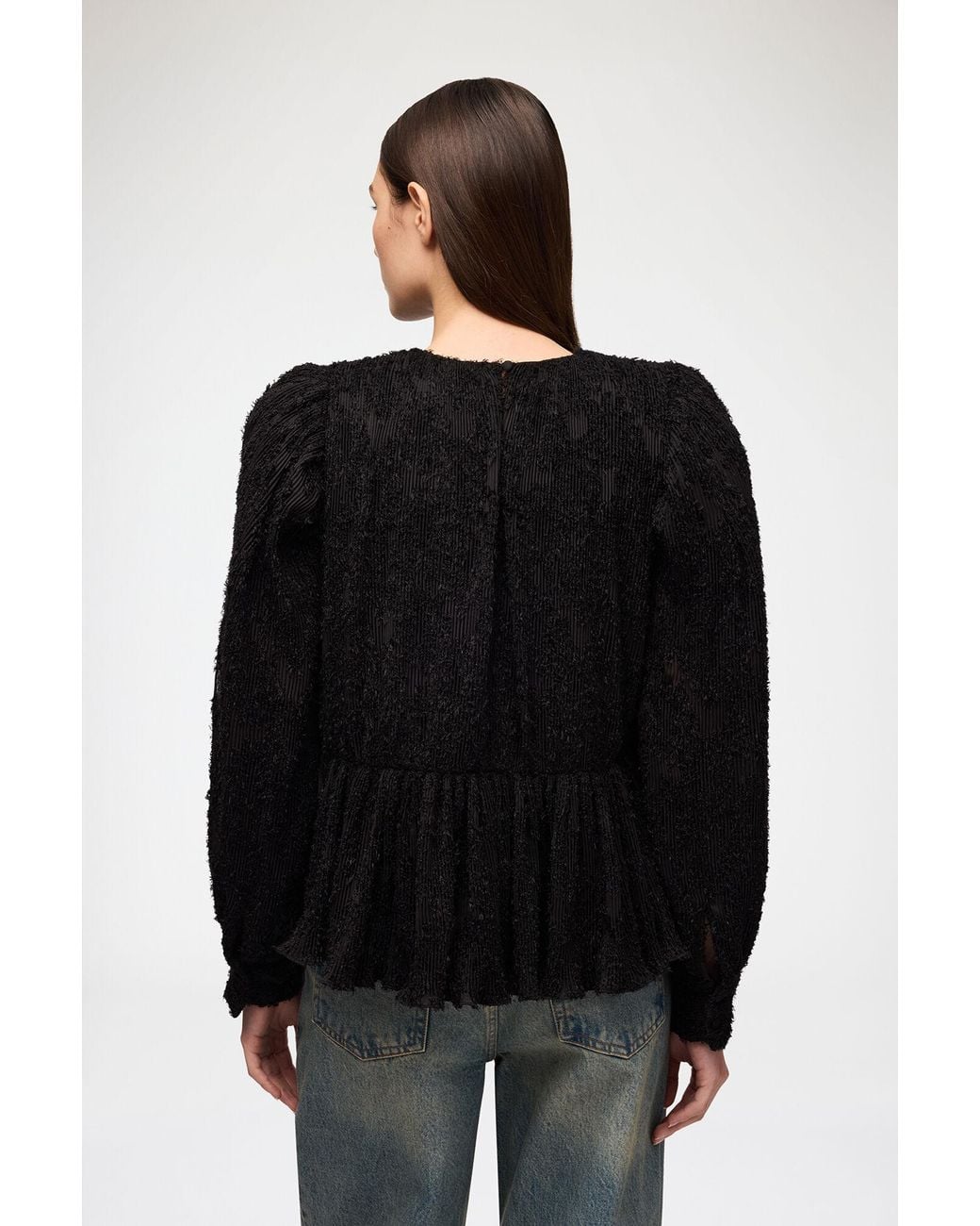 Ganni Black Blouse