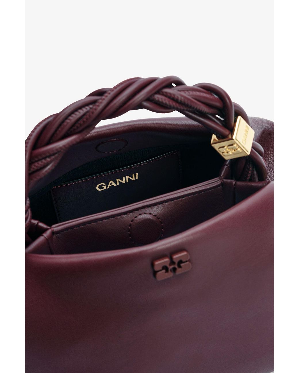 Ganni Purple Small Bou Bag In