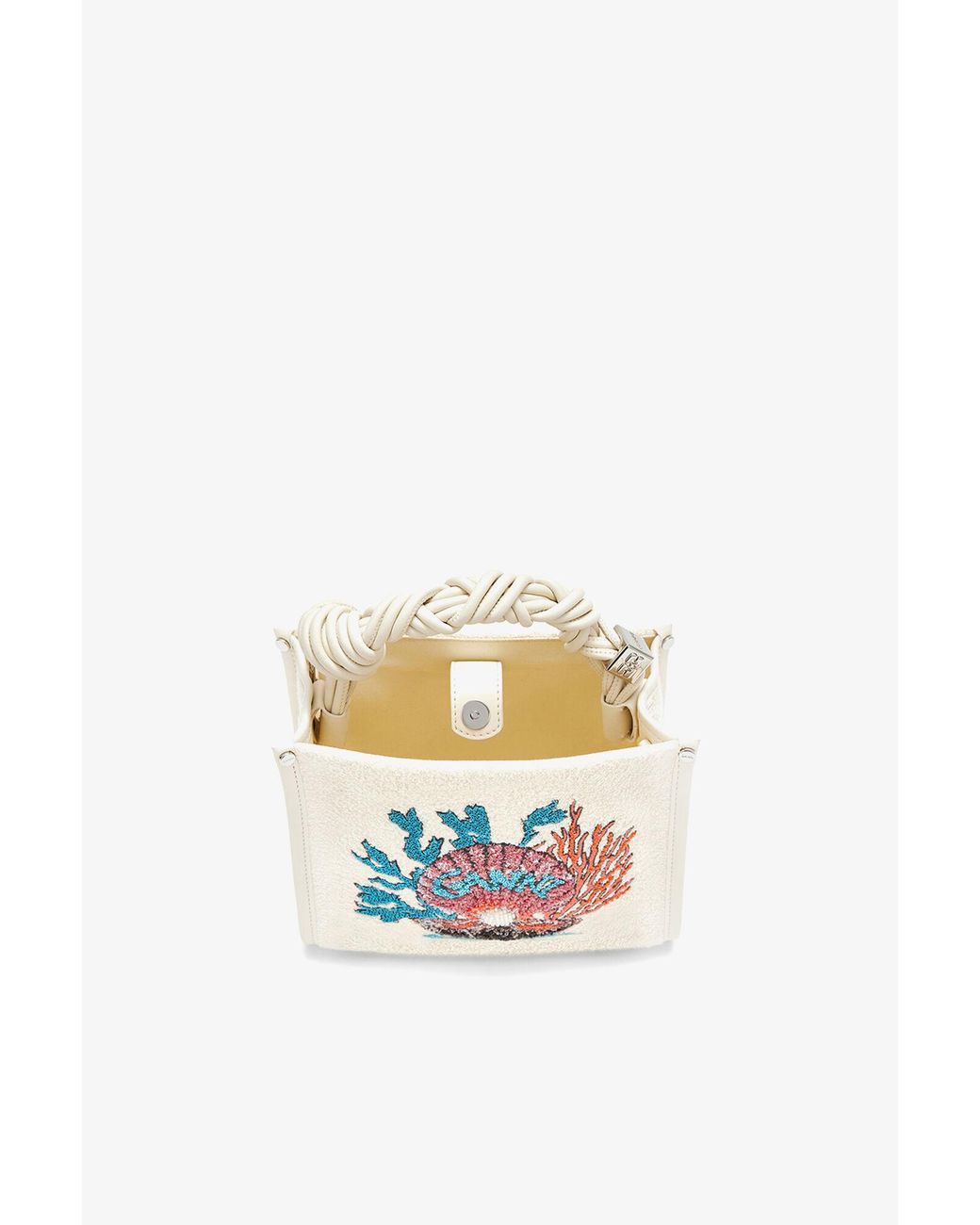 Ganni White Small Bou Crossbody