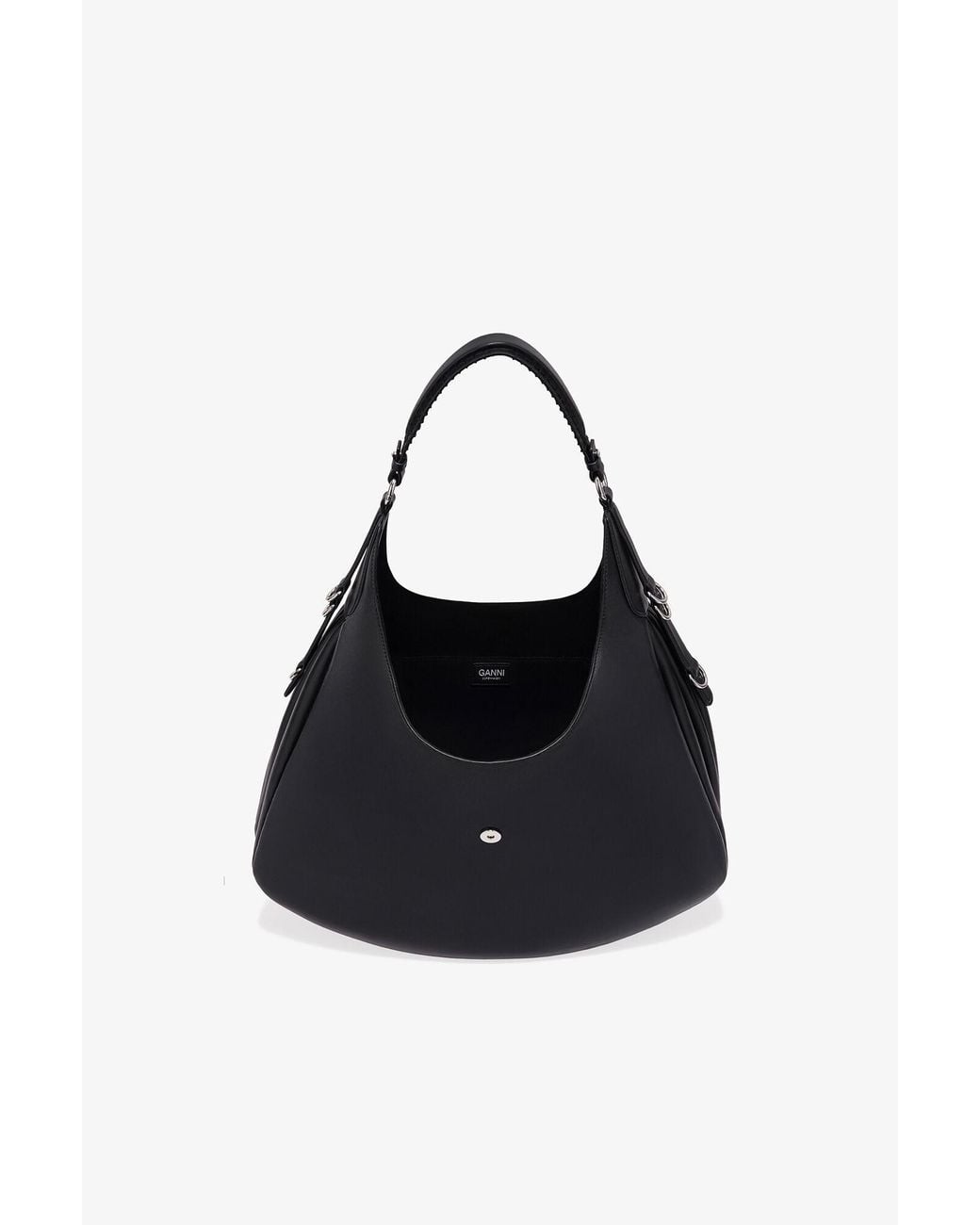 Ganni Black Large Kat Bag In
