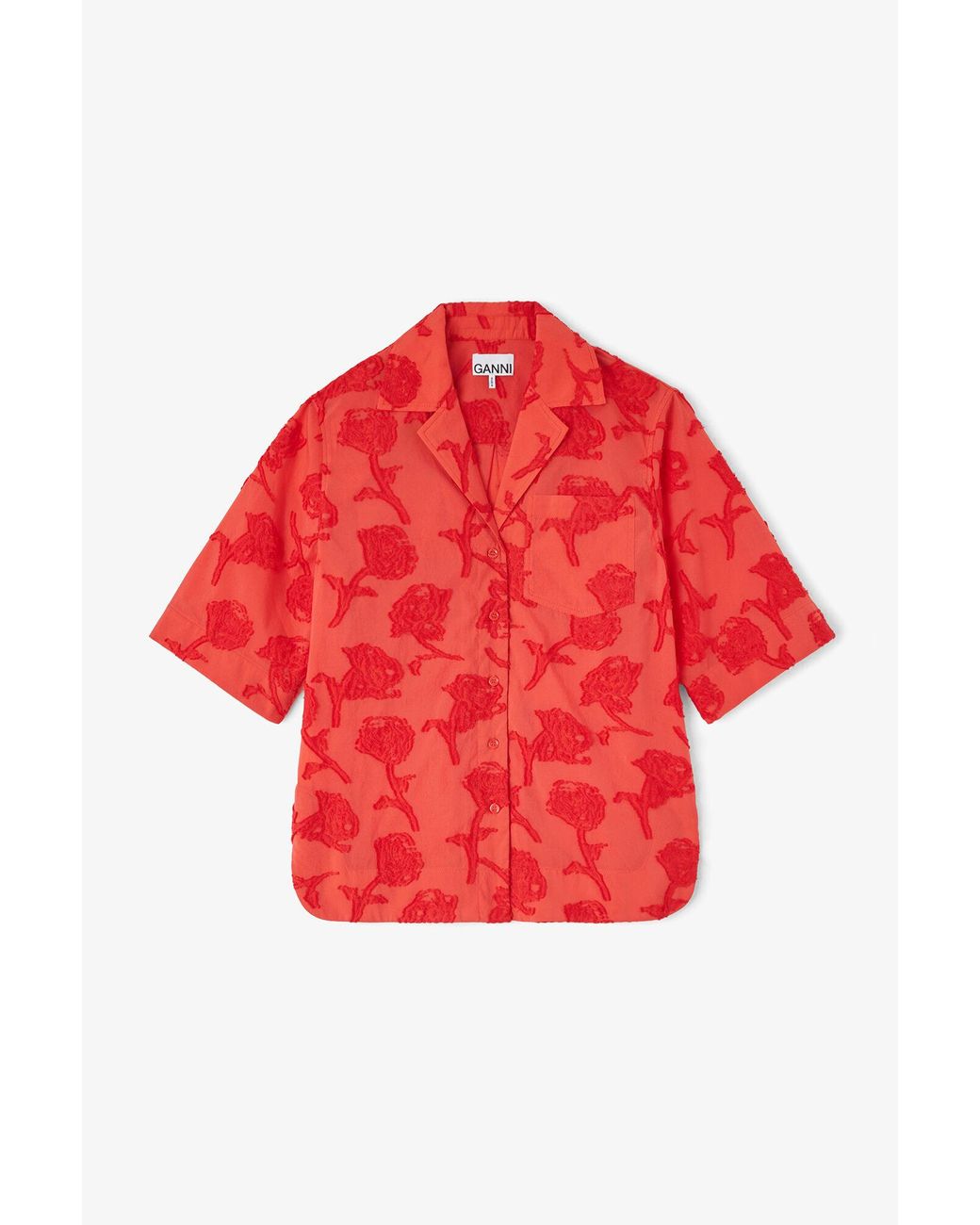 Ganni Red Shirt