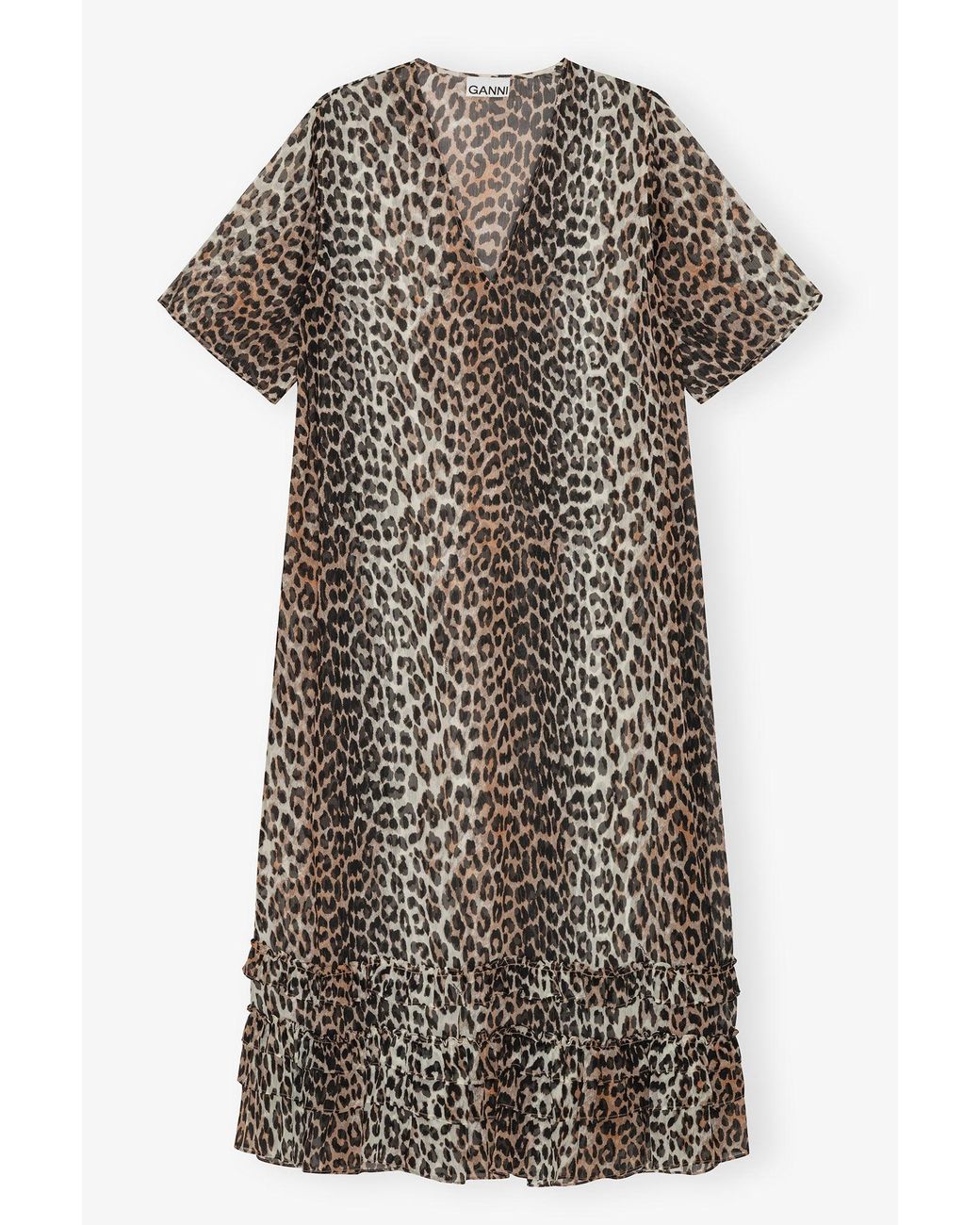 sachin and babi light blue dress Maison Tara Women's Plus Size V-Neck Animal Print Chiffon Maxi Dress, 16 W