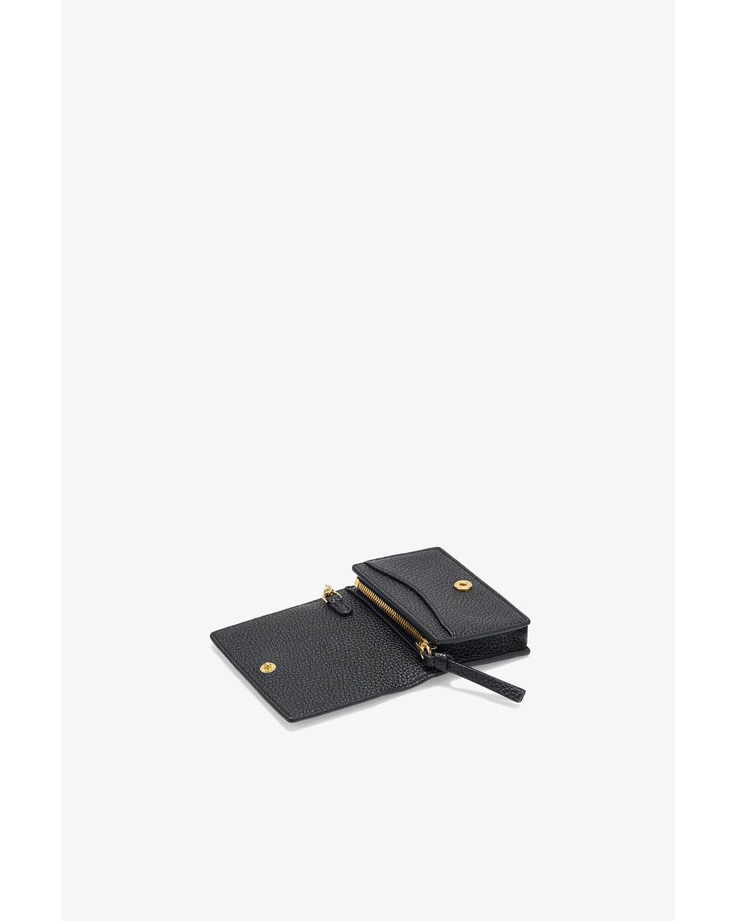 Ganni White Bou Card Holder With Flap