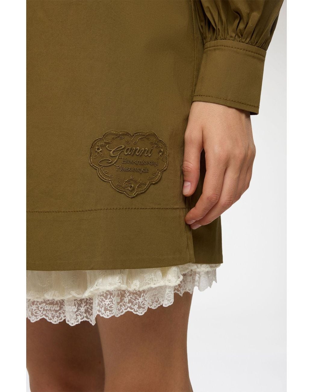Ganni Green Dress