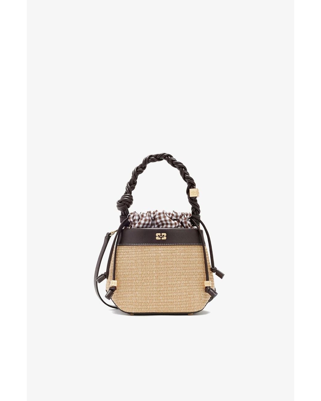 Ganni Brown Bou Bucket Bag