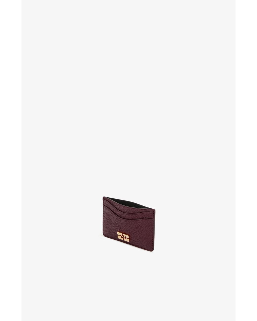 Ganni White Bou Card Holder