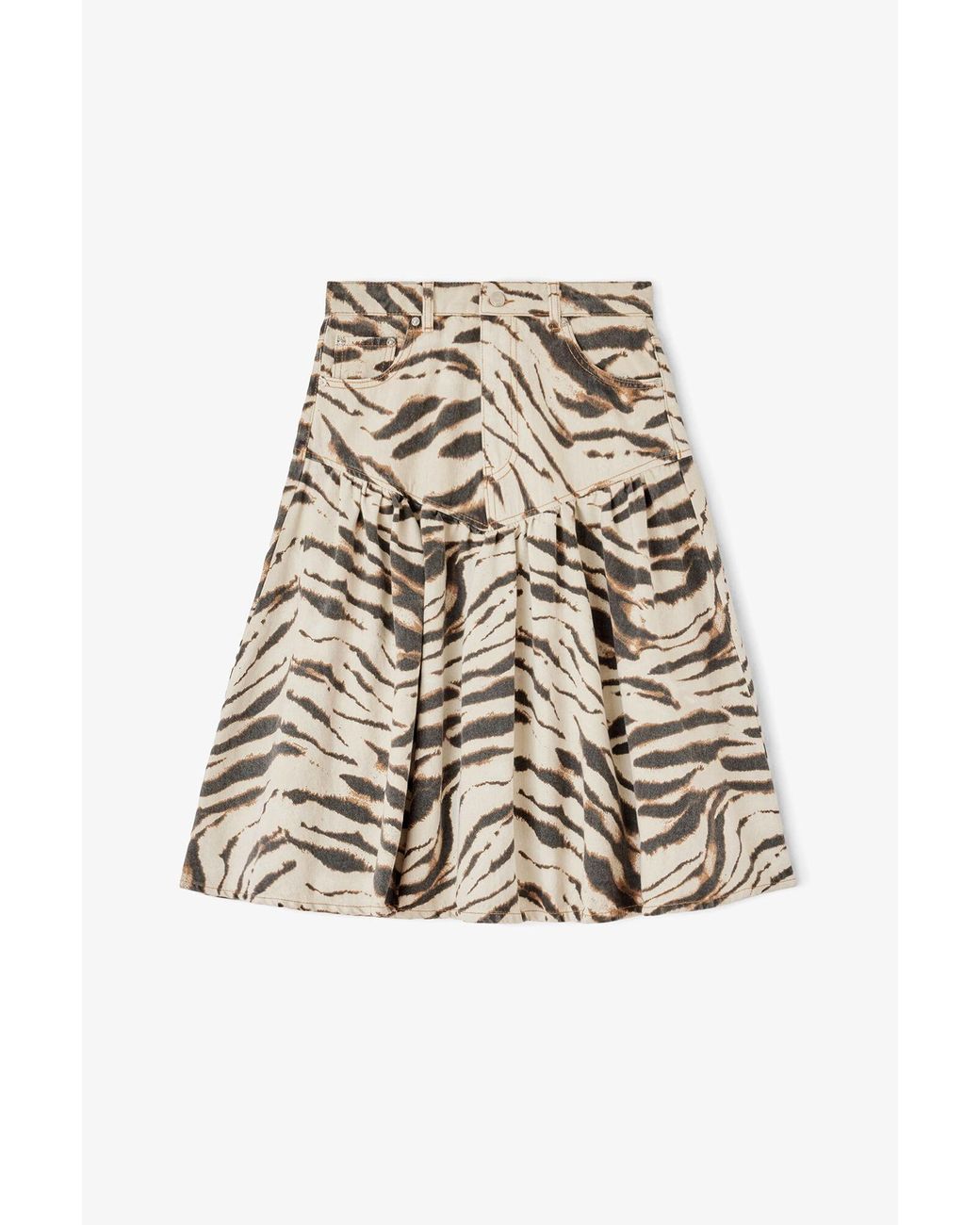 Ganni White Skirt