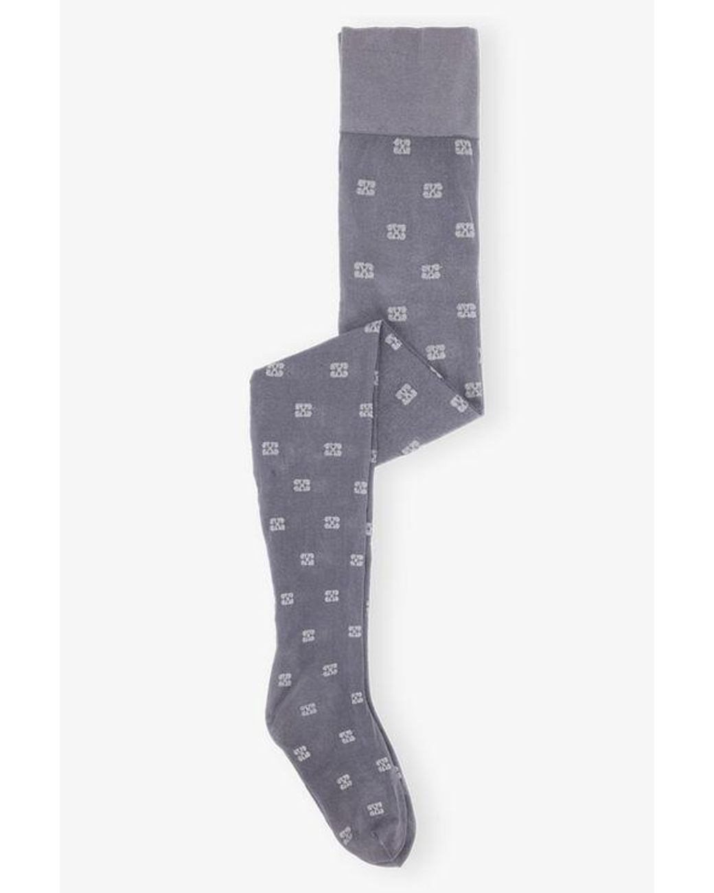 Ganni Grey Glitter Butterfly Lace Tights in Black | Lyst