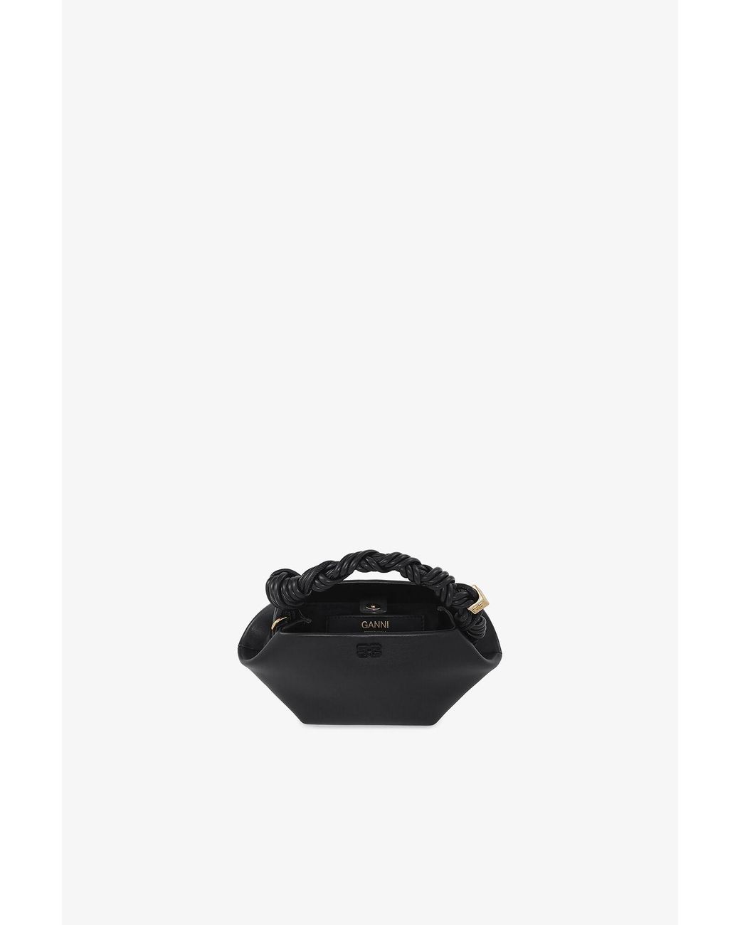 Ganni Black Mini Bou Bag In