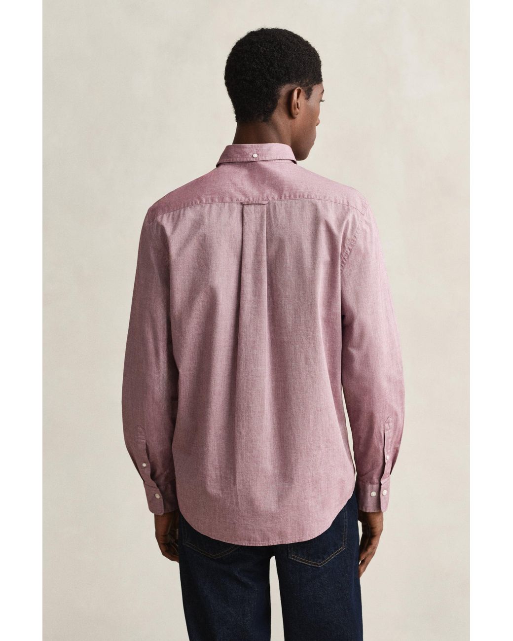 Gant Pink Classic Regular Poplin Shirt for men