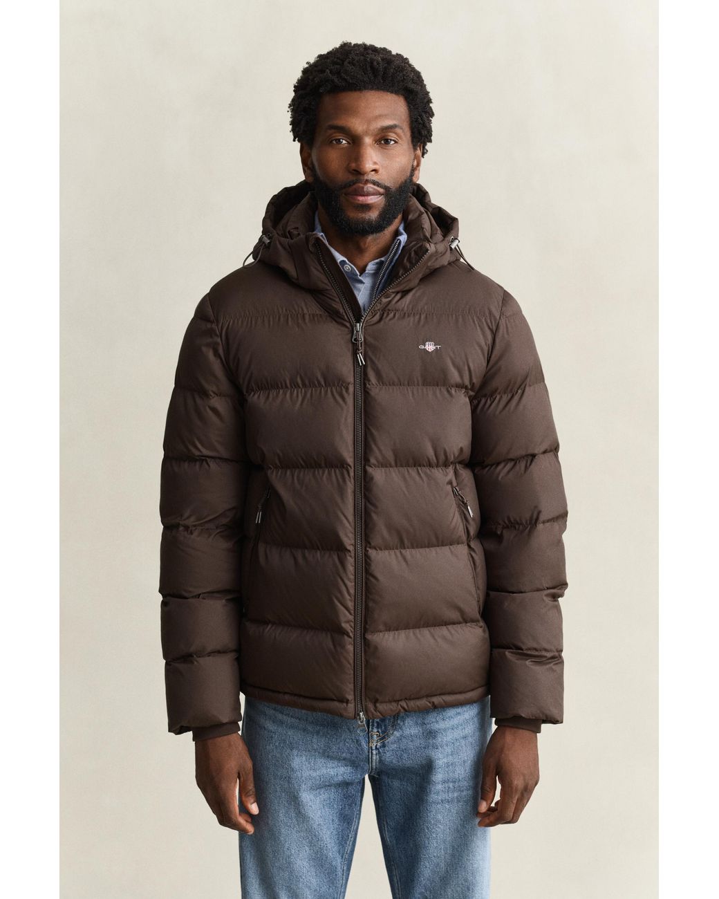 Gant Brown Active Cloud Jacket for men