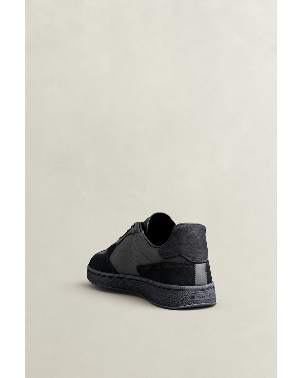 Gant Black Cuzmo Leather Suede Sneakers for men