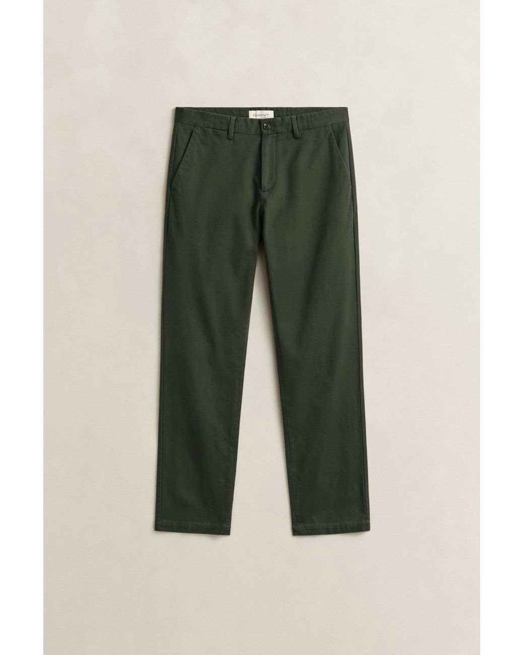 Gant Black Regular Smart Chinos Dark Moss for men