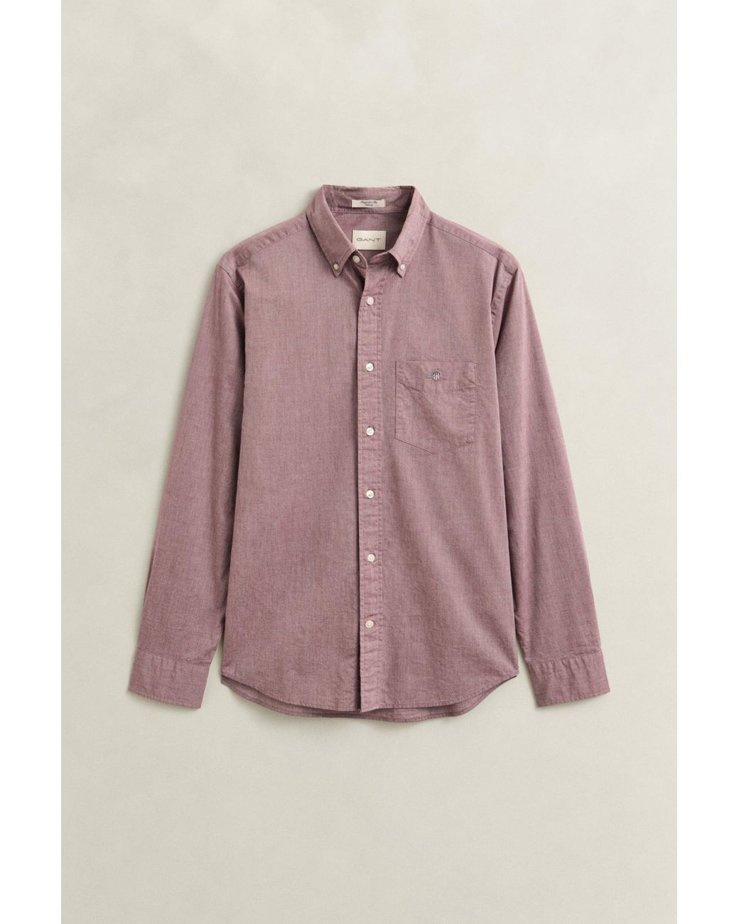 Gant Pink Classic Regular Poplin Shirt for men
