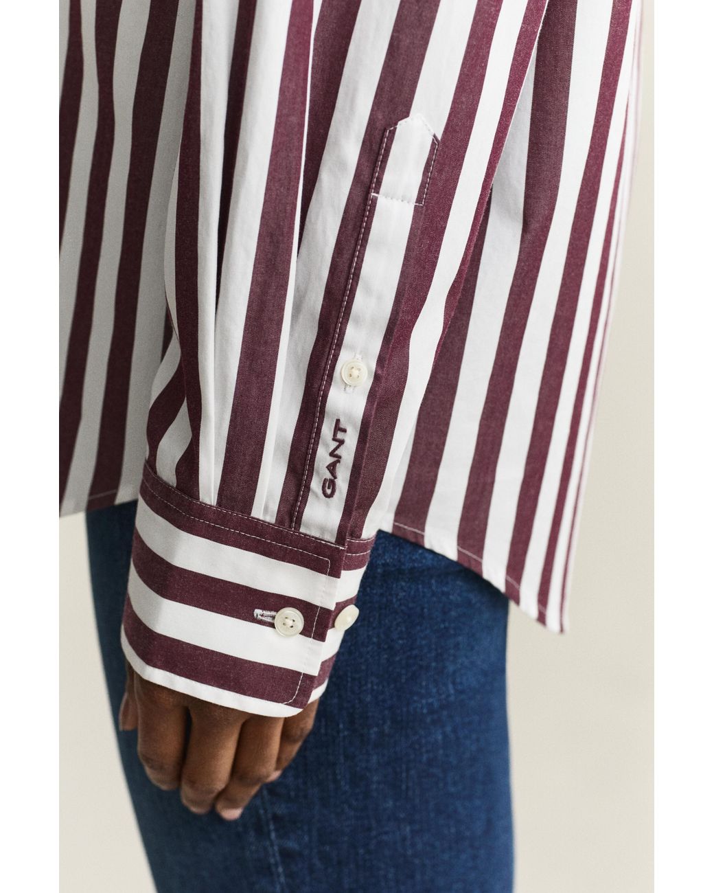 Gant Multicolor Relaxed Striped Poplin Shirt