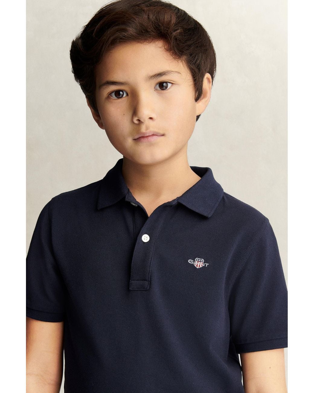Gant Blue Teens Shield Polo Shirt Evening