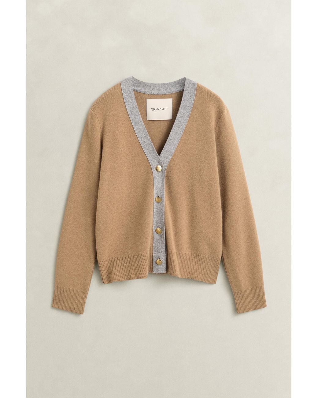 Gant Blue Contrast Cardigan Warm