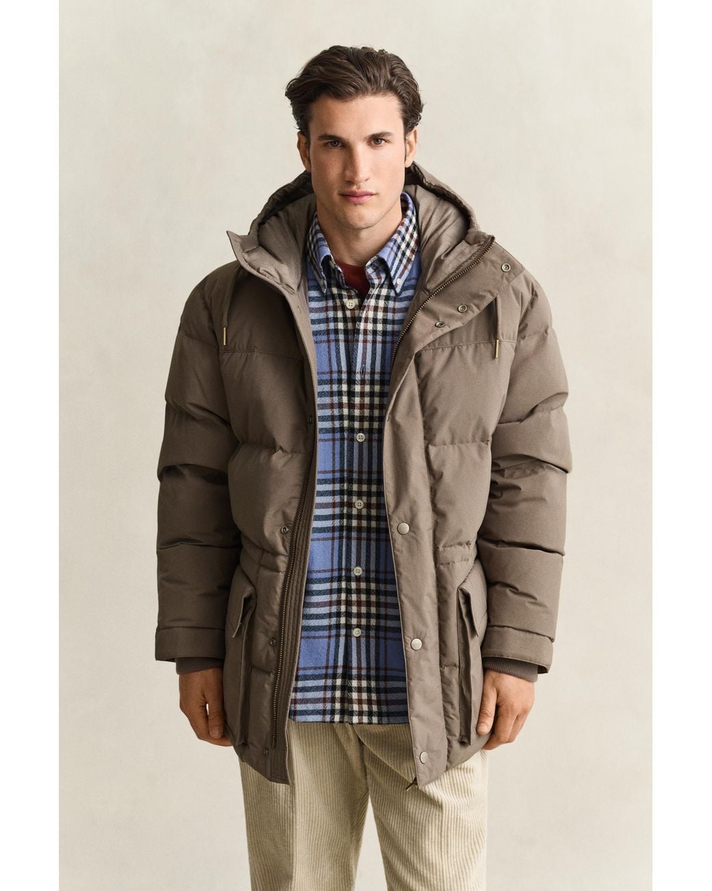 Gant Brown Down Parka for men
