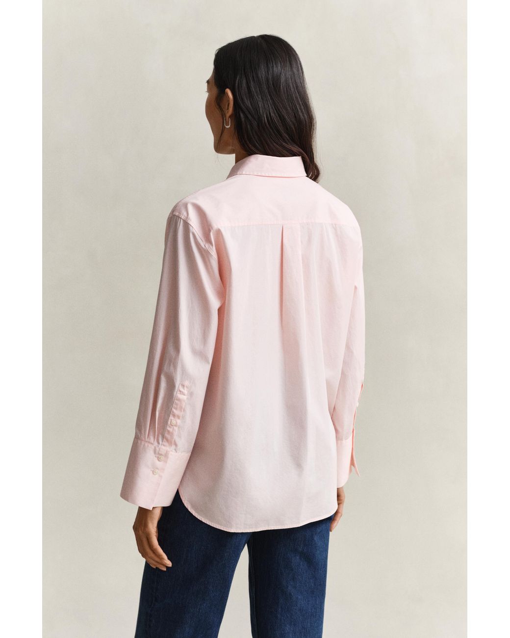 Gant Natural Wide Sleeve Classic Poplin Shirt