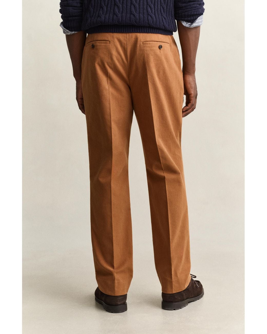 Gant Blue Moleskin Suit Pants for men