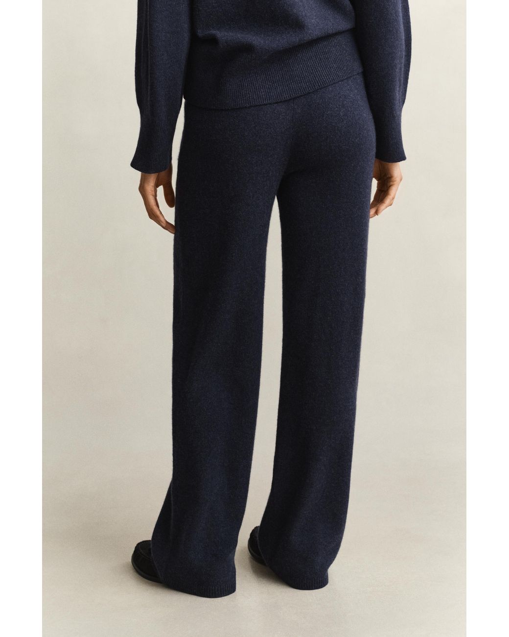 Gant Blue Wool Cashmere Blend Pants Evening