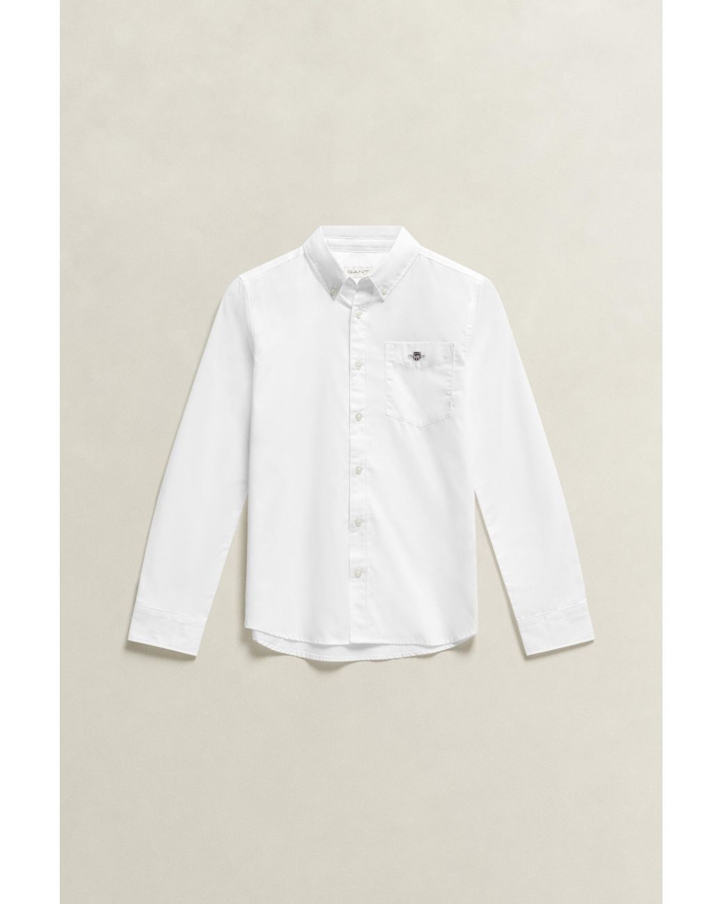 Gant Natural Teens Teen Boys Shield Poplin Shirt for men